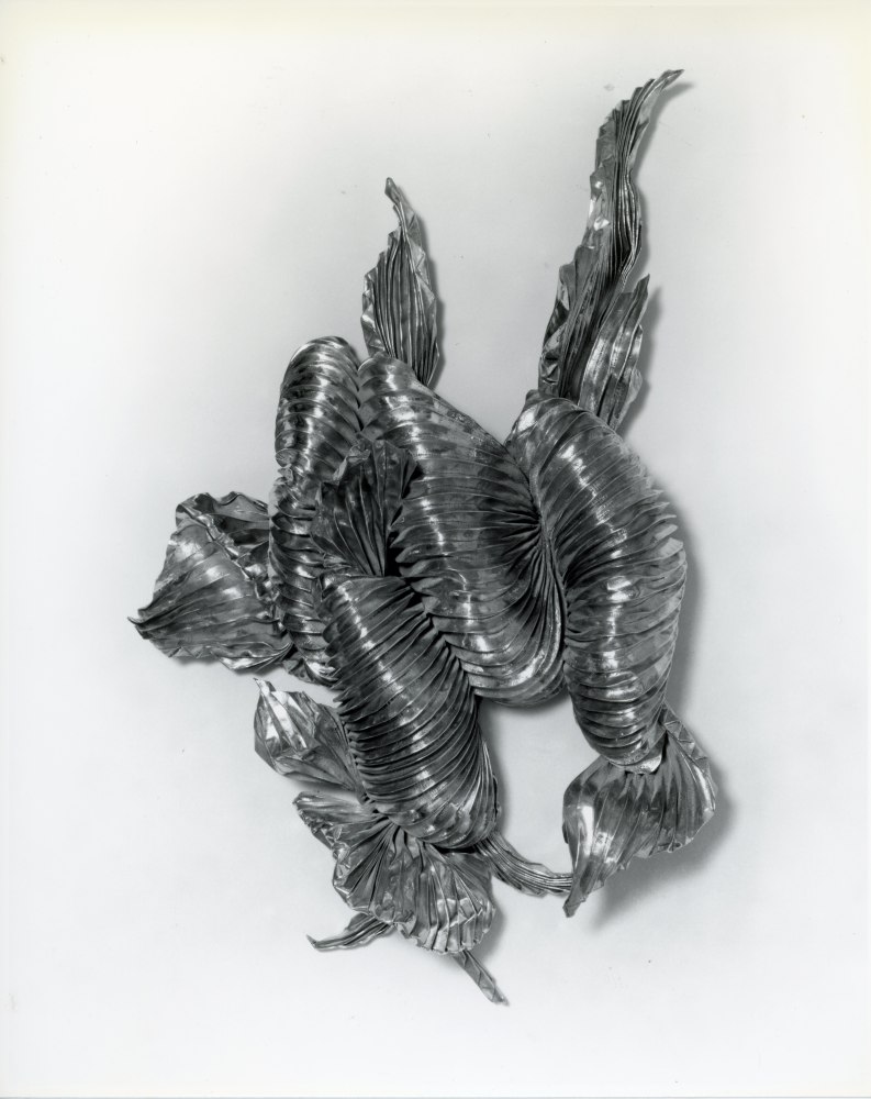 Lynda Benglis &quot;Passat&quot; 1990 Stainless steel mesh, aluminum 52&quot; x 78&quot; x 16&quot;