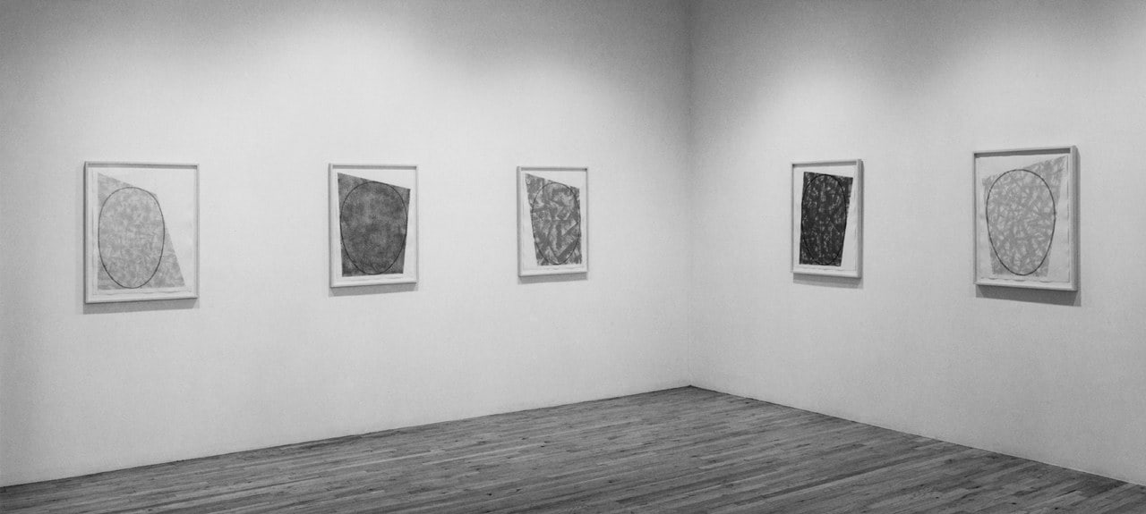 Installation view, Robert Mangold, Paula Cooper Gallery, 155 Wooster Street, New York, March 25 - April 18, 1987. Photo: Geoffrey Clements.