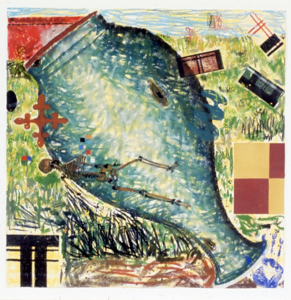 Jennifer Bartlett &quot;Seasons 6: Summer&quot; 1990 Pastel on paper 31 1/2&quot; x 31 1/2&quot;