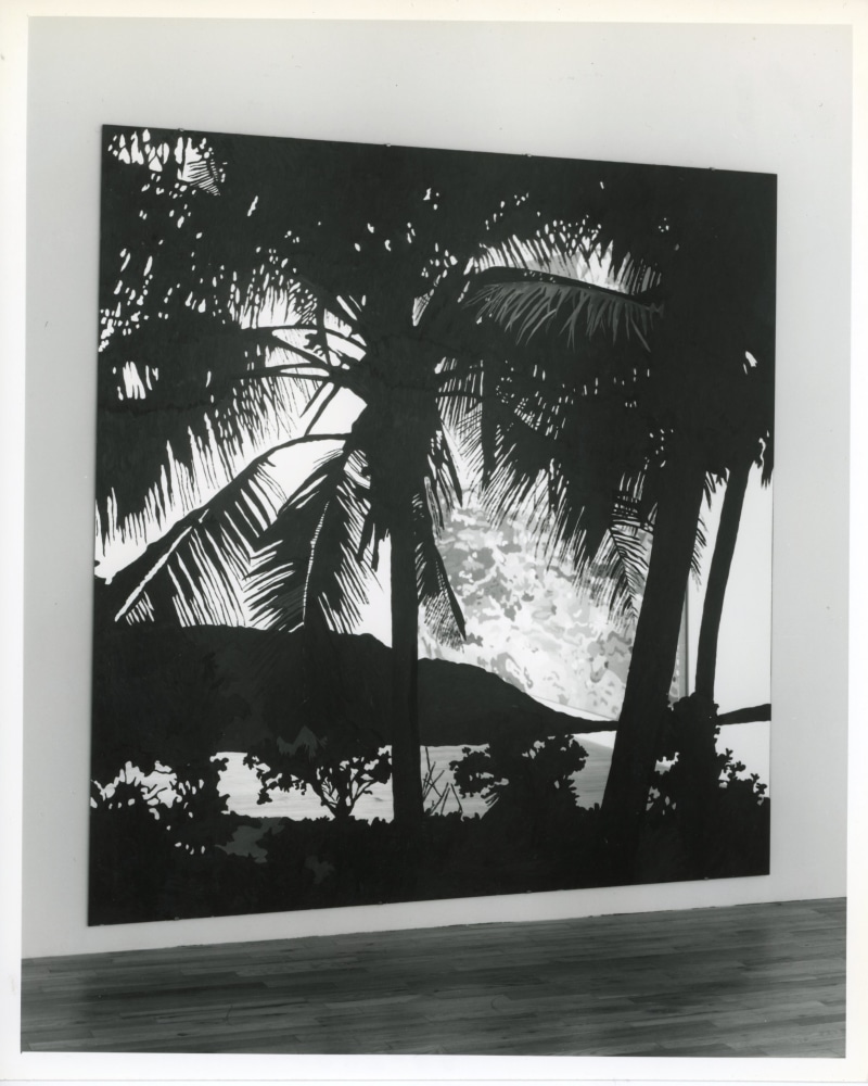 Jennifer Bartlett &quot;To the Island&quot; 1982 Oil on mirror 83&quot; x 80&quot;