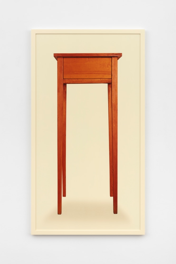 Sarah Charlesworth Tall Table, 2002 fuji crystal archive print with lacquered wood frame 57 1/2 x 31 5/8 x 1 in. (146.1 x 80.3 x 2.5 cm) Edition 2 of 8, + 2 APs