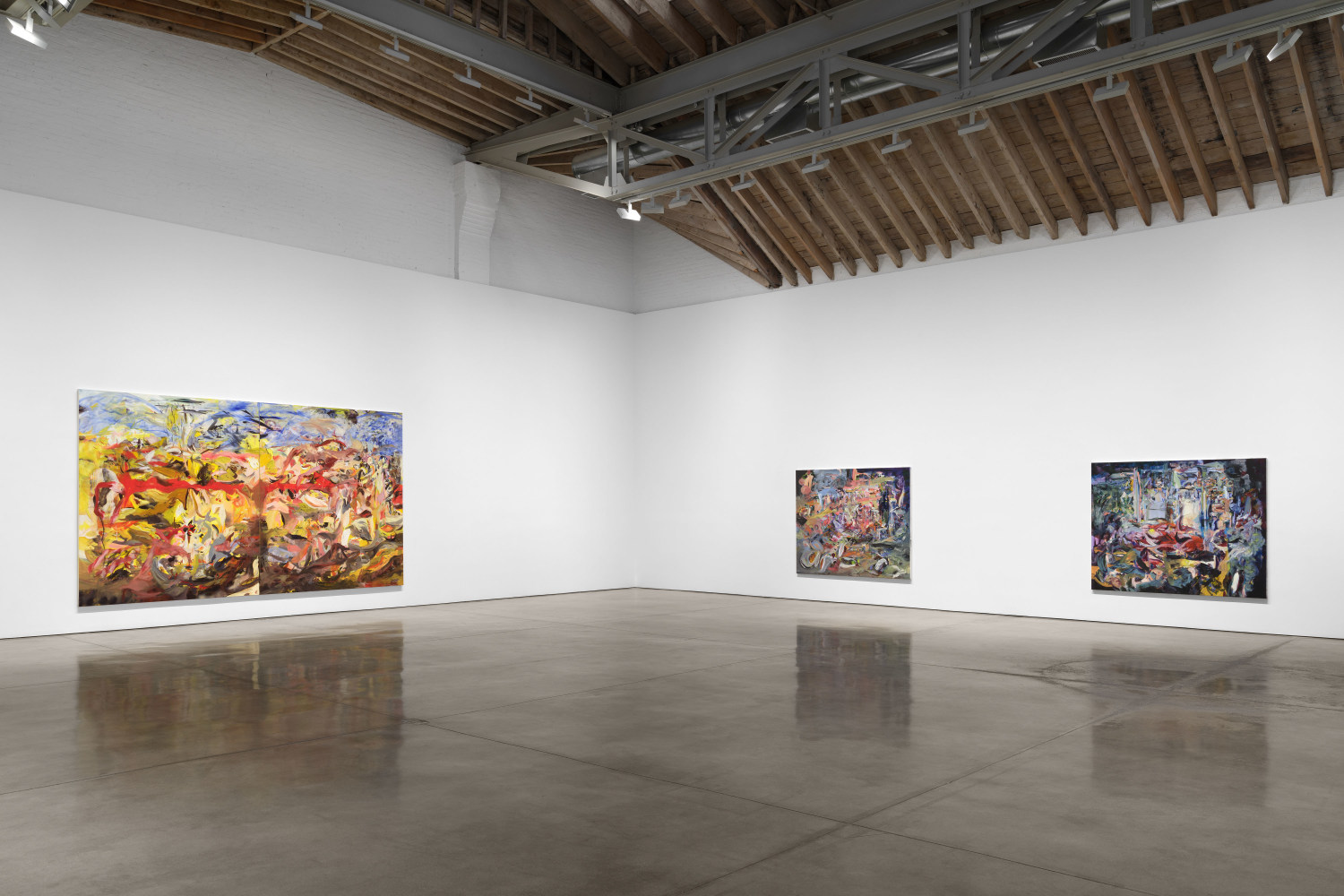Installation view, Cecily Brown: The 5 Senses, Paula Cooper Gallery, New York, October 24 – December 7, 2024.