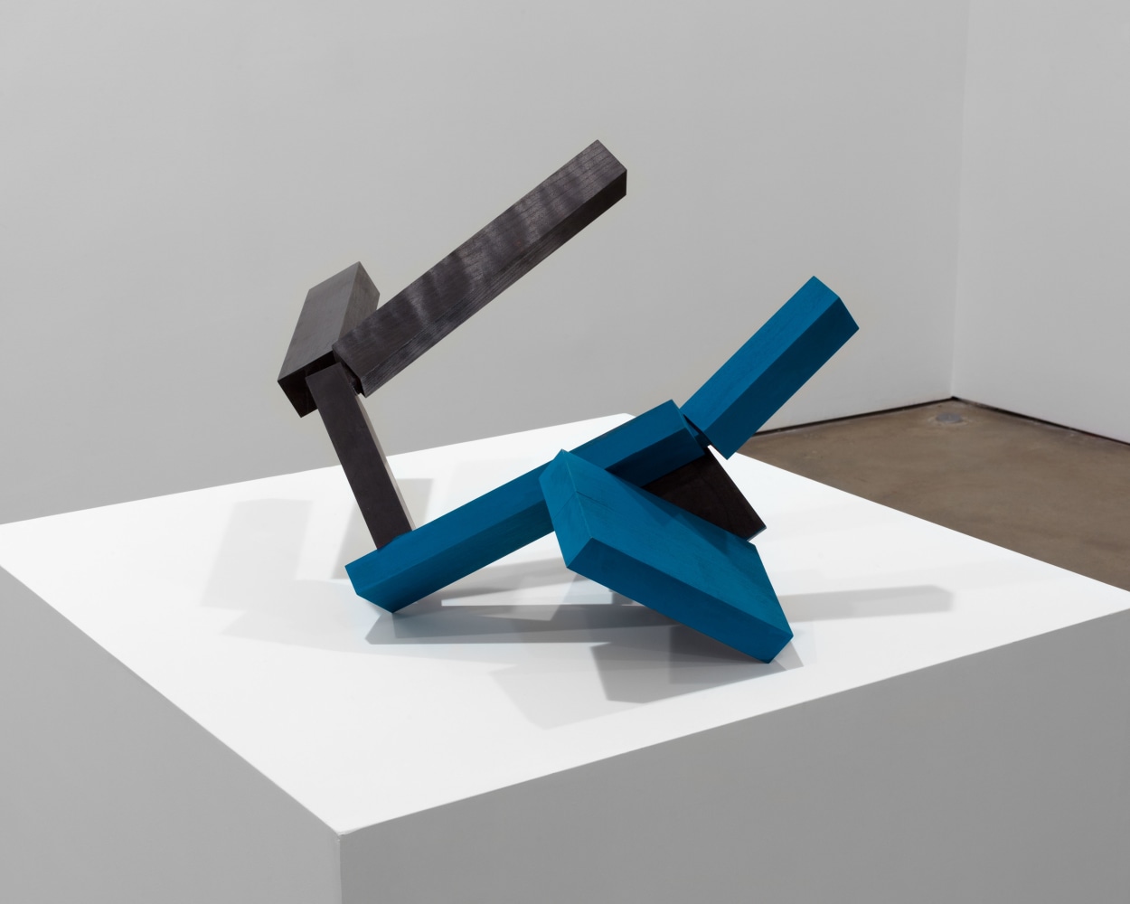 Joel Shapiro Untitled, 2011-2012 wood and casein 15 3/4 x 27 x 20 3/4 in. (40 x 68.6 x 52.7 cm)