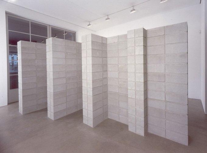 Sol LeWitt "Progression" 2000 720 cinder blocks 8 x 8 x 16"