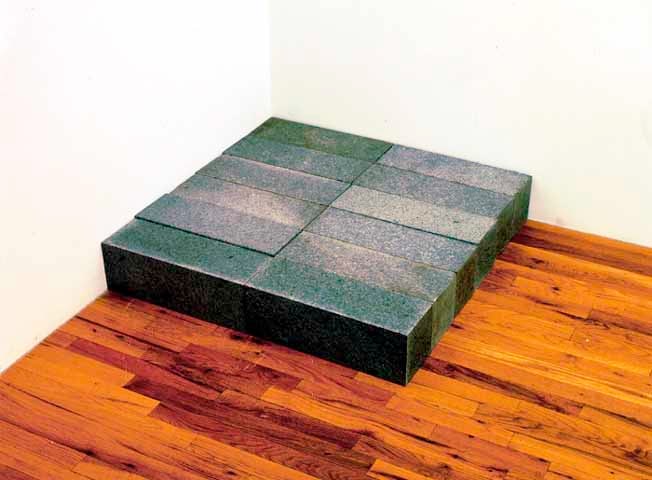 Carl Andre &quot;Adams Shore&quot; 1992 Quincy grantie, 12 units 6&quot; x 36&quot; x 36 1/4&quot; overall