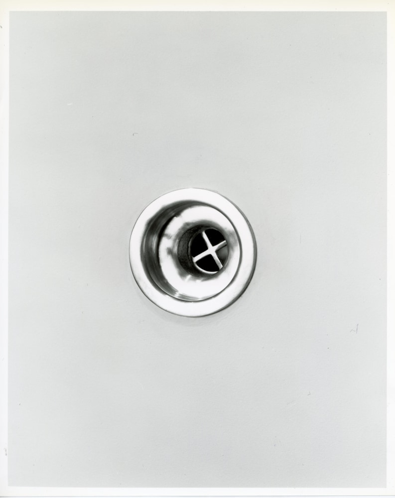 Robert Gober &quot;Drain&quot; 1989 Cast pewter 4 1/4&quot; diameter x 3&quot; deep