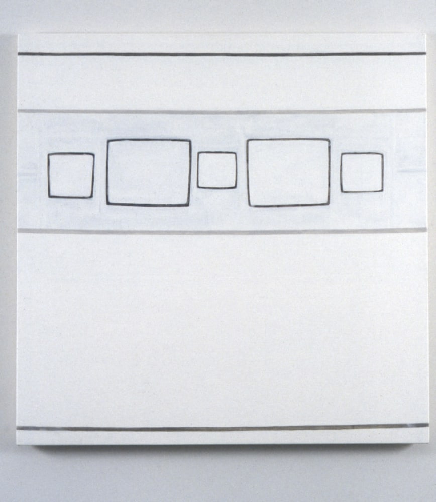 Dan Walsh "Requisite" 1998 Acrylic on canvas 36" x 36"