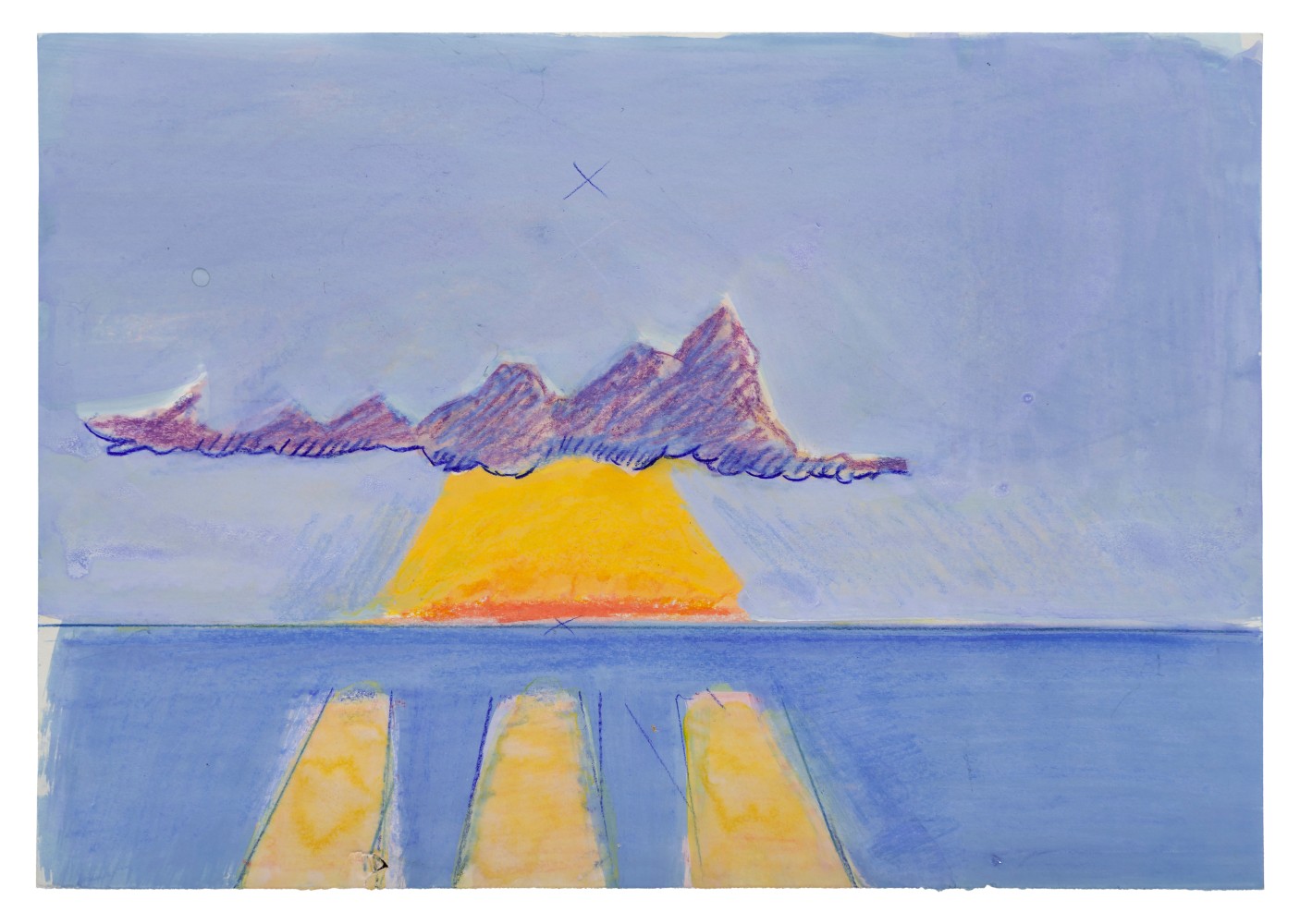 HL8, 2024-25
Watercolour, gouache, pencil on paper
5.7 x 8.2 inches / 14.5 x 21 cm