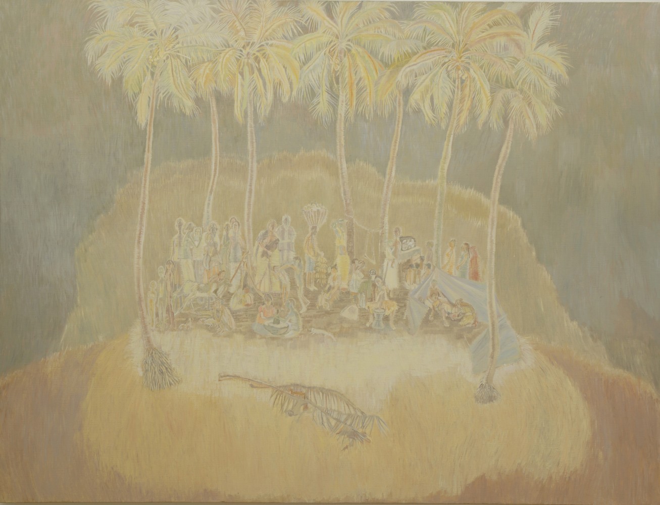 SIJI KRISHNAN Untitled, 2020 Oil on canvas 34.8 x 45.8 in / 88.5 x 116.5 cm