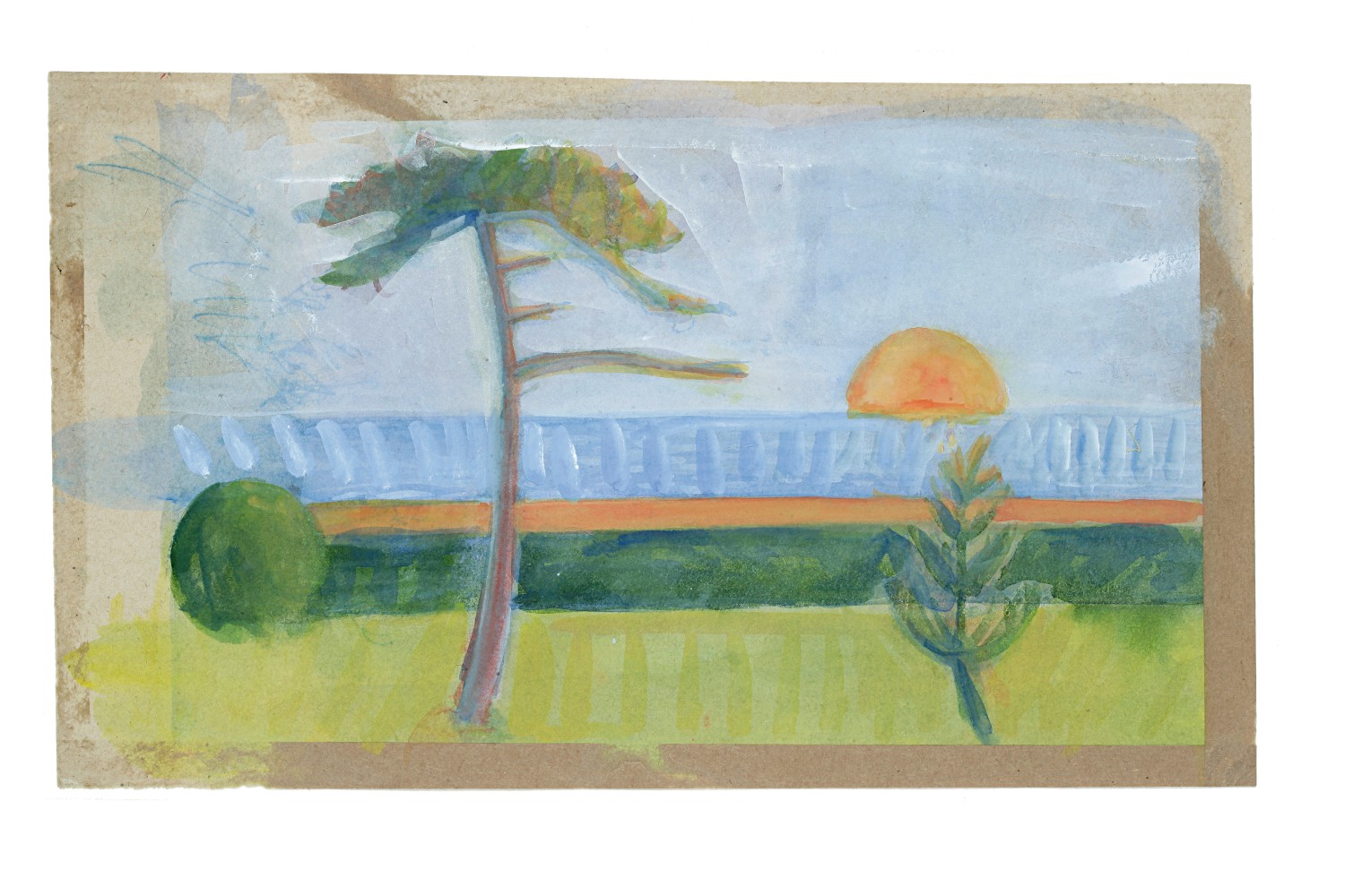 Untitled view 5, 2012, watercolour, gouache on paper, 29 x 38 cm / 11.4 x 14.9 in&amp;nbsp;