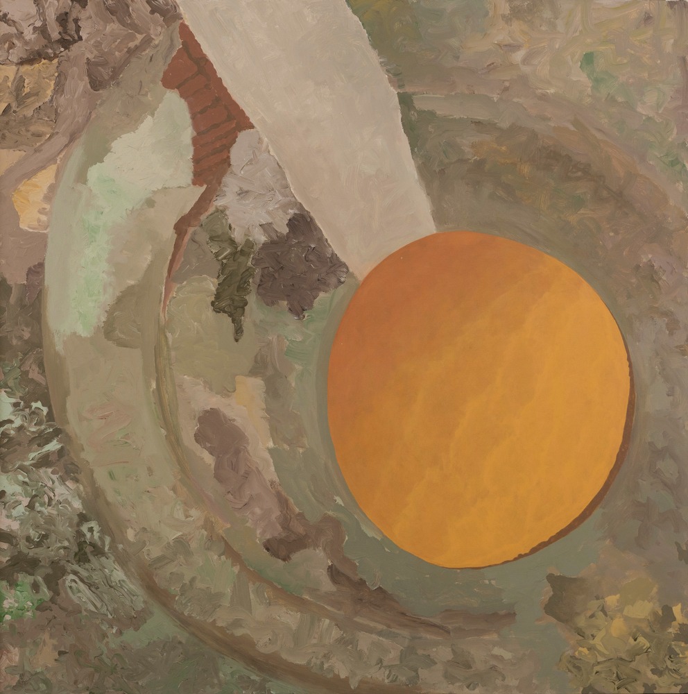 GIEVE PATEL Looking Into A Well: Evening dazzle, 2014  Acrylic on canvas