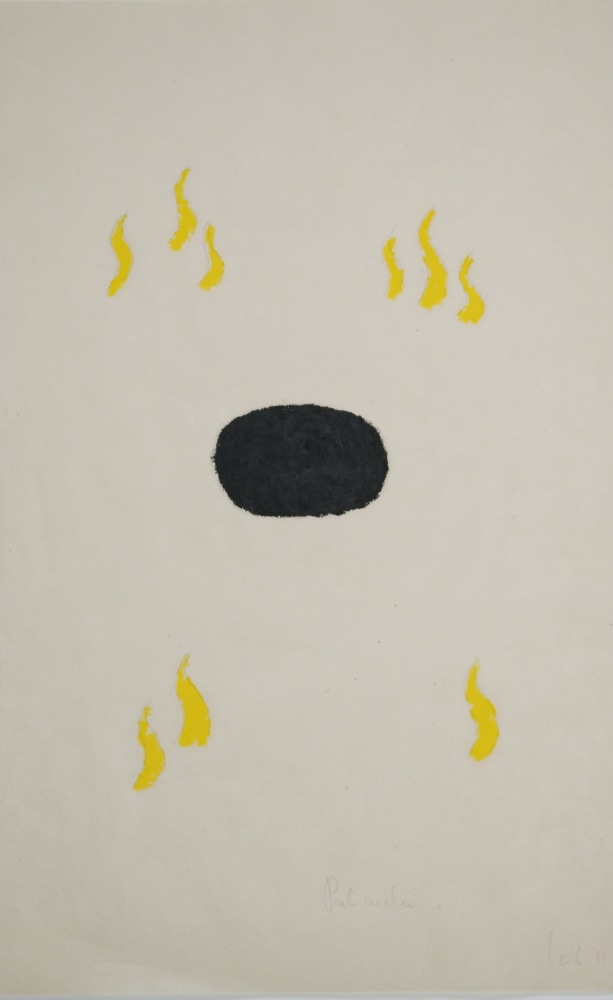 Pulimalai, 2011, oil pastel and pencil on Burmese paper, 34.2 x 21.4 cm (framed 52 x 42 cm)