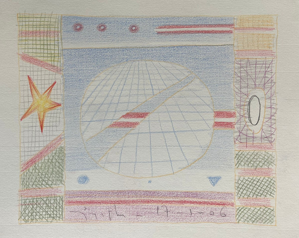 Untitled IV, 2006
Colour pencil on paper
8.9 x 11.5 inches (22 x 29.2 cm)