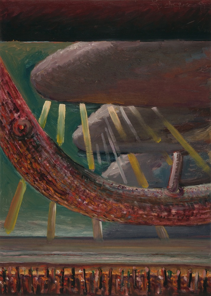 Rays II, 1999 (from the Resurrection series)
Oil on paper
28 x 20 inches (71 x 51 cm)