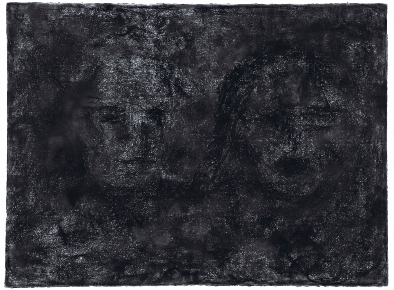 Gieve Patel
Two Figures, 2006
Charcoal and white chalk on paper
22 x 29.9 inches / 56 x 76 cm 
