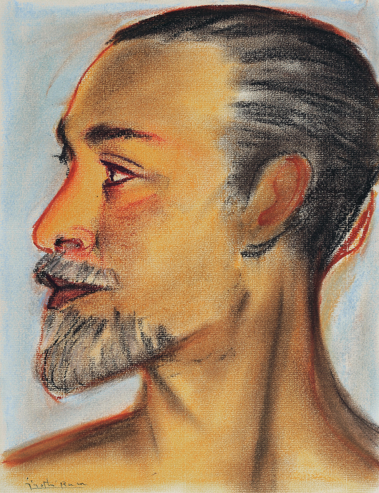 Self Portrait,&amp;nbsp;2005

Dry pastels on paper