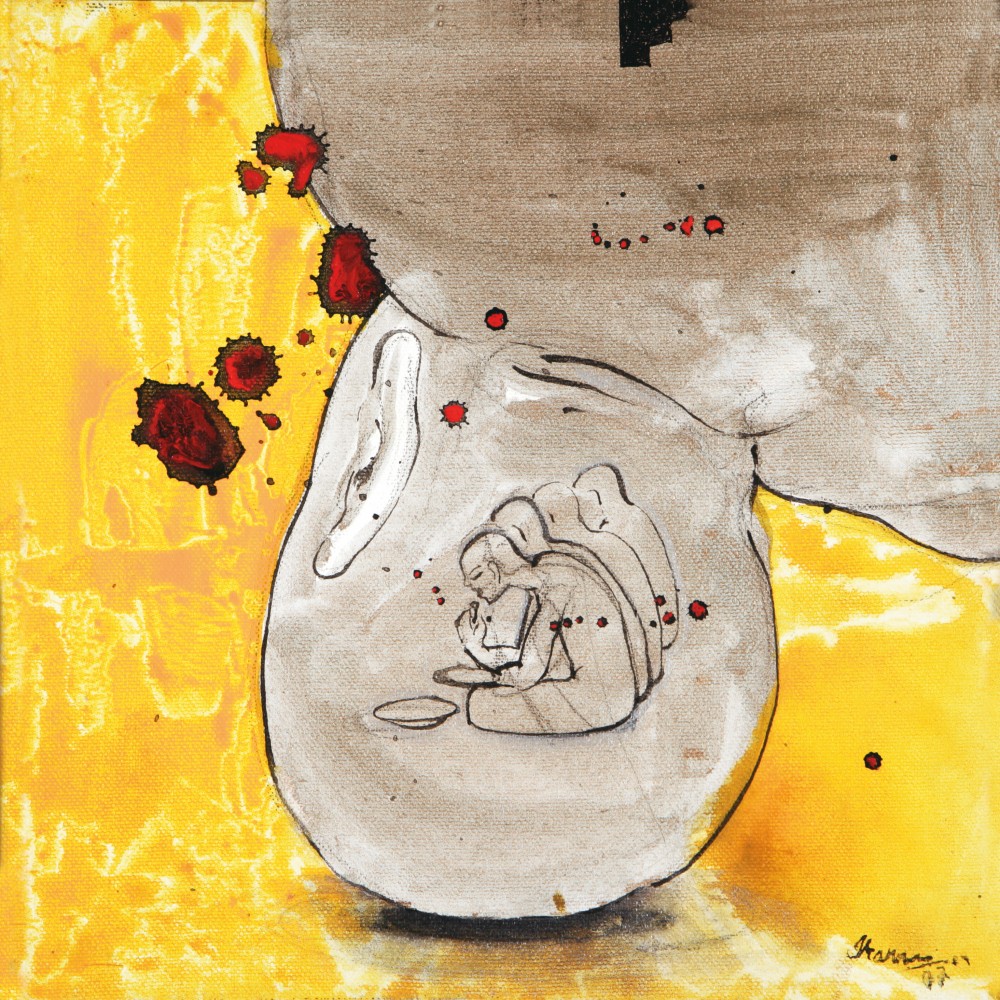 G R Iranna
Untitled, 2007
Acrylic on canvas
9.8 x 9.8 inches / 25 x 25 cm