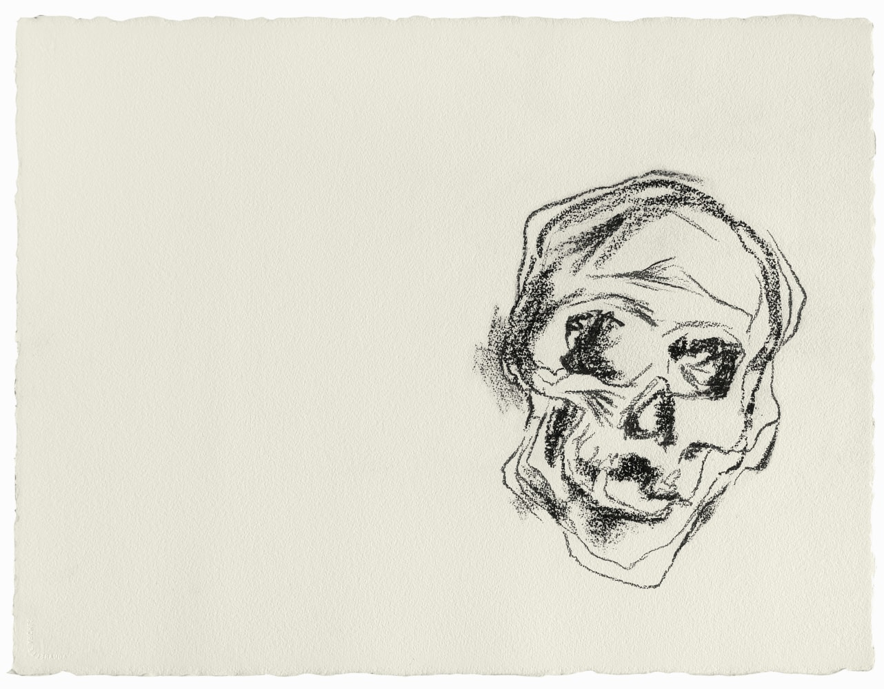 Gieve Patel
Skull 6, 2010
Charcoal on paper
22 1/2 x 30 inches (57.1 x 76.2 cm)