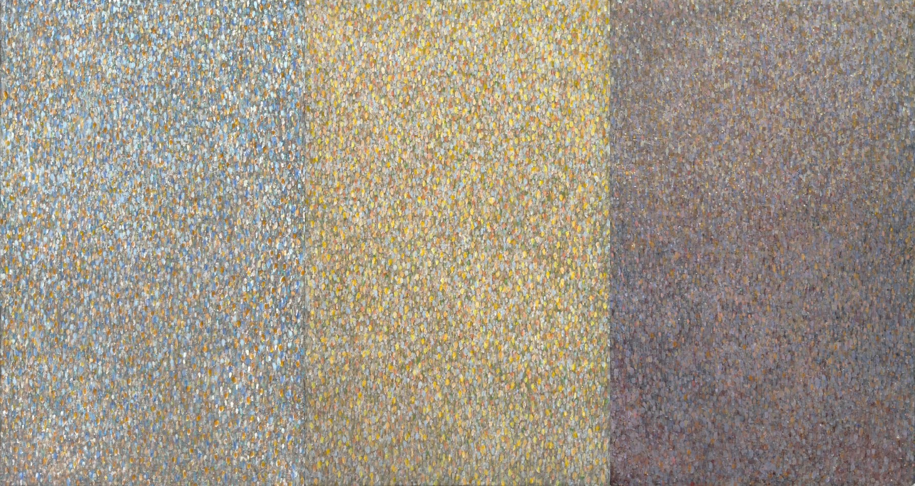 Breath 25, 2025
Casein&amp;ndash;based pigment on rice paper pasted on waterproof plywood
32 x 60 inches / 81.2 x 152 cm (triptych)