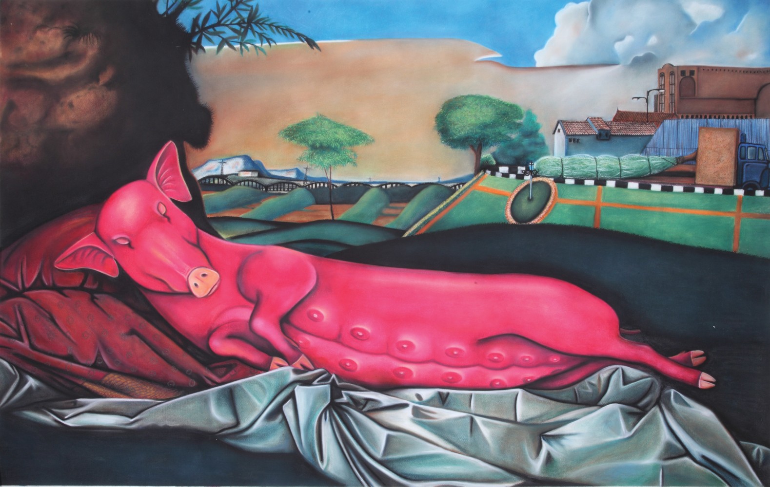 VINOD BALAK Sleeping Venus, 2009 Dry pastel on paper