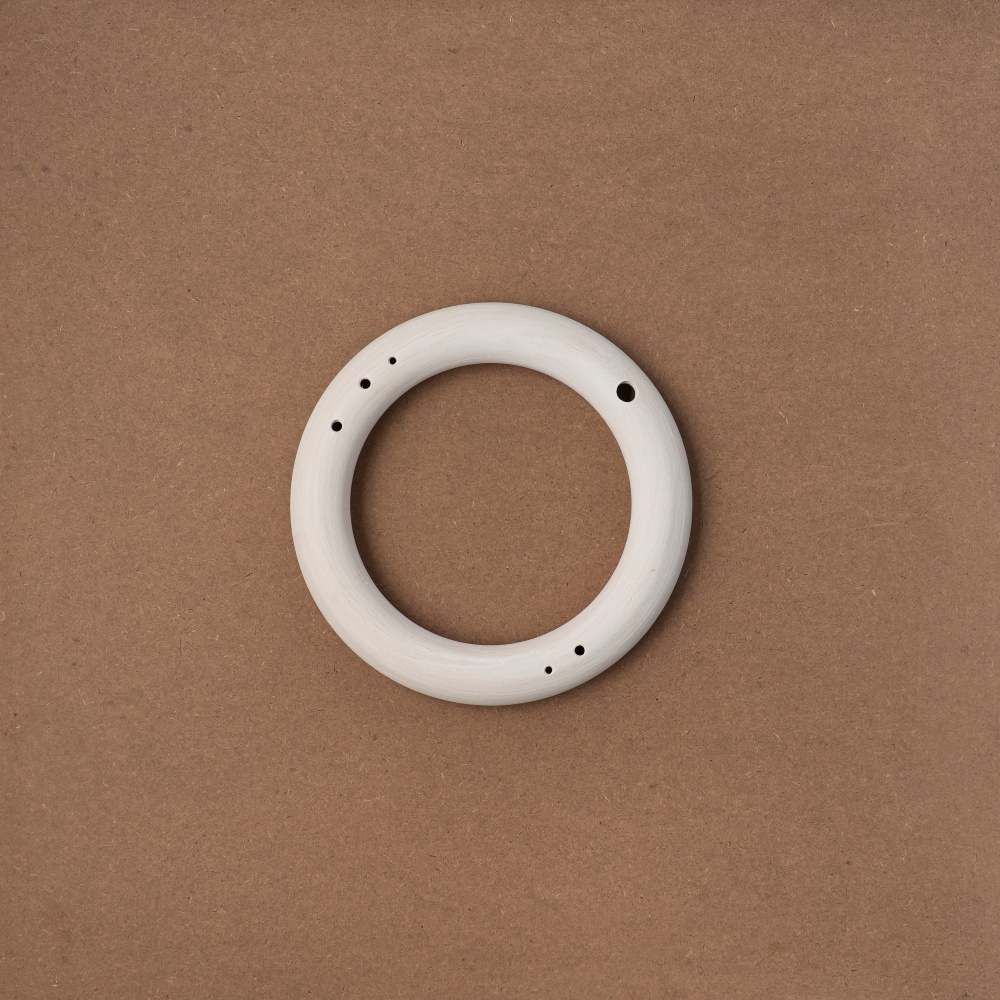 PS1, 2019
Ceramic (stoneware), gesso
9.2 x 9.2 x 1.5 inches / 23.5 x 23.5 x 4 cm