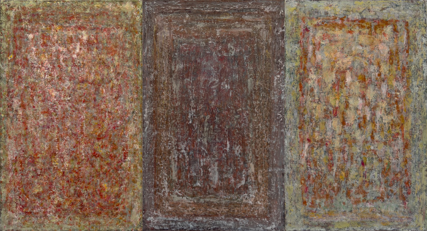 Breath 29, 2025
Casein&amp;ndash;based pigment on rice paper pasted on canvas
28 x 51 inches / 71.2 x 130 cm (triptych)
