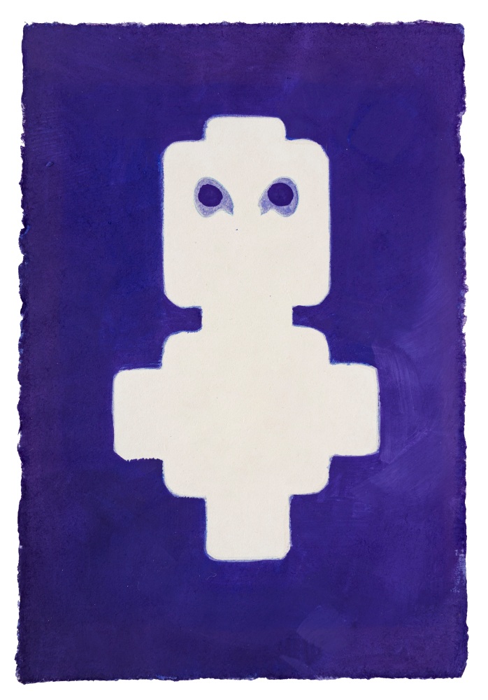 Painting 1, 2025
Acrylic, gesso on Japanese paper
9.4 x 6.4 inches / 24 x 16.5 cm
23.6 x 23.6 inches / 60 x 60 cm (framed dimensions)