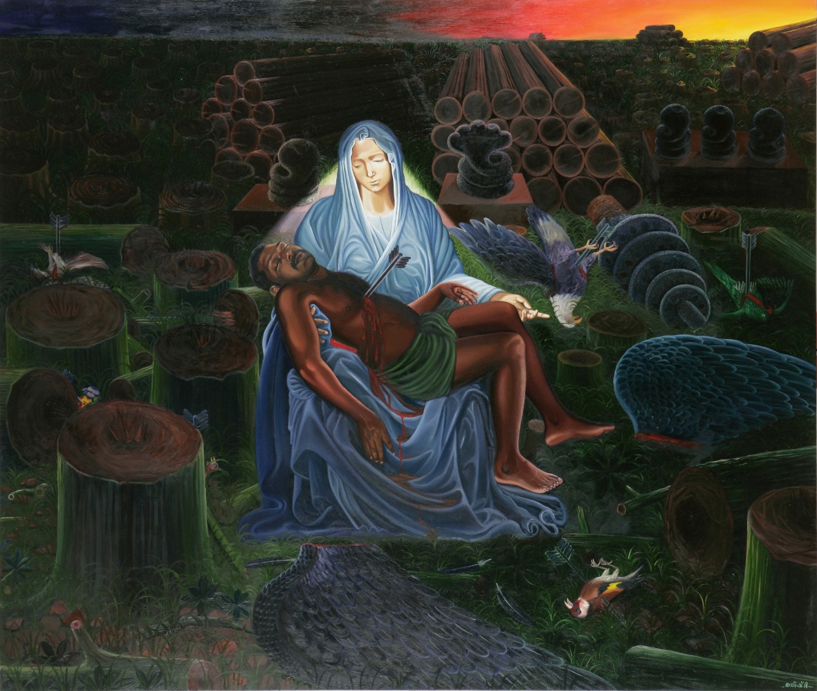 RATHEESH T., Mother Goddess, 2010, oil on canvas