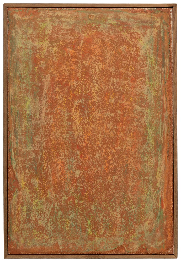 Breath 12, 2025
Lime plaster and casein&amp;ndash;based Jaipur stone pigment on terracotta tile
17.7 x 12 inches / 44.9 x 30.4 cm