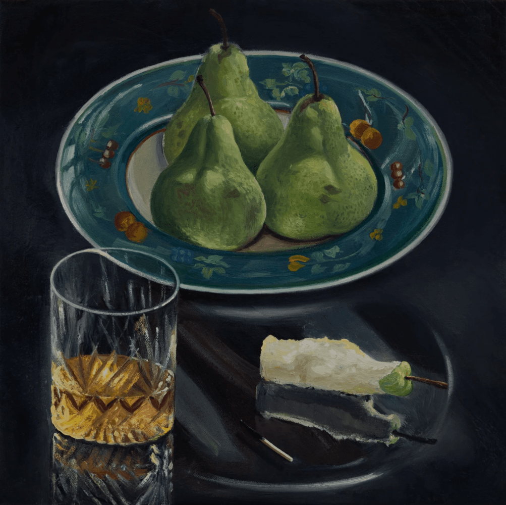 Ratheesh T., Mumbai Weekend – 2, 2022, Oil on canvas, 18 x 18 in / 45.7 x 45.7 cm