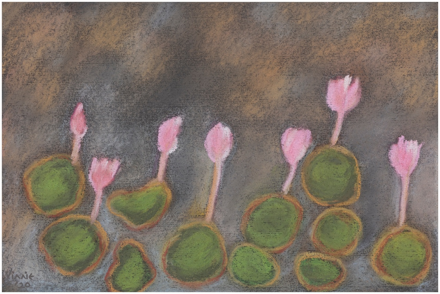 VINNIE GILL

Lotus Pond in Ranthambore, 2020

Pastels and watercolour on rough paper

13 x 15.7 in / 32.8 x 40.1 cm (framed)