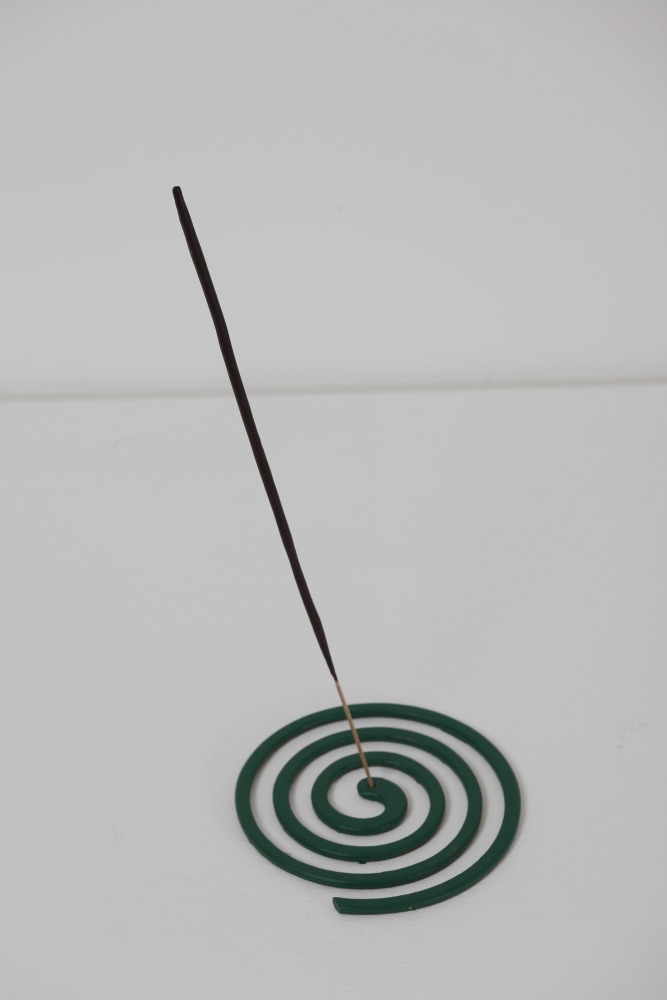 Colliding Waves, 1999, aluminium, wooden stick, miliput, acrylic paint,10 x 10 x 23 cm 4 x 4 x 9 in 