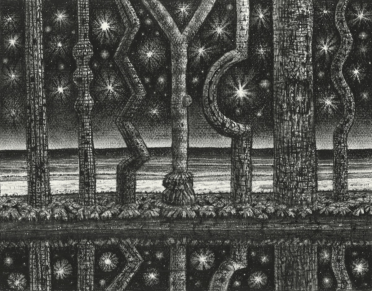 Study for Tempting Night, 2003
Charcoal on paper
16 x 20 inches (40.6 x 50.8 cm)