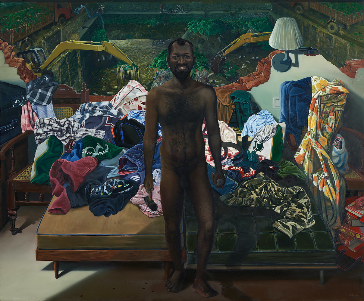 I Am (Cleaning Pond), 2015

Oil on canvas

78 x 96 in / 198 x 244 cm&amp;nbsp;