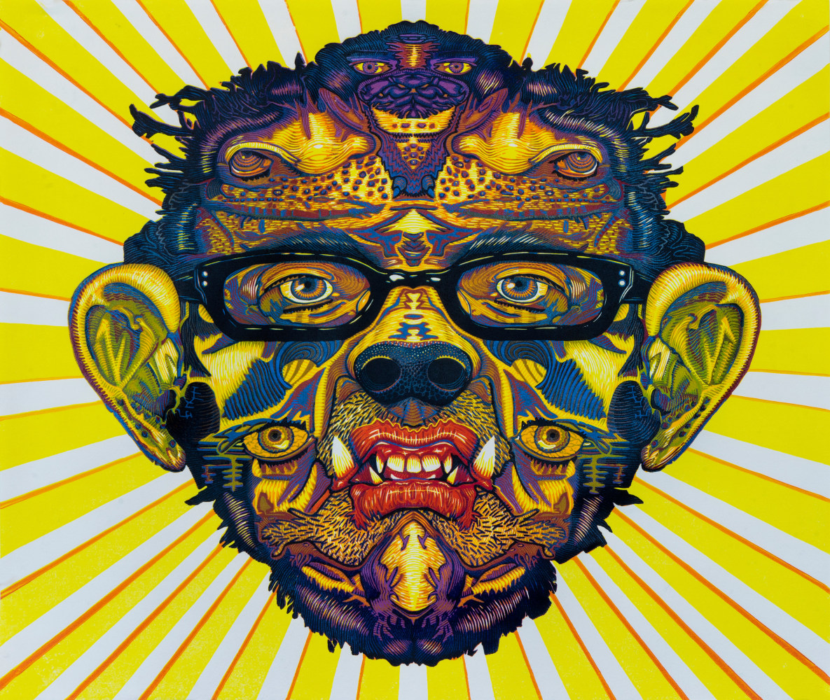 El J-Rodorado
Ryan OʼMalley, 2016-17&amp;nbsp;

Color woodcut&amp;nbsp;
23&amp;rdquo; x 19&amp;rdquo;

Published by Evil Prints

PURCHASE