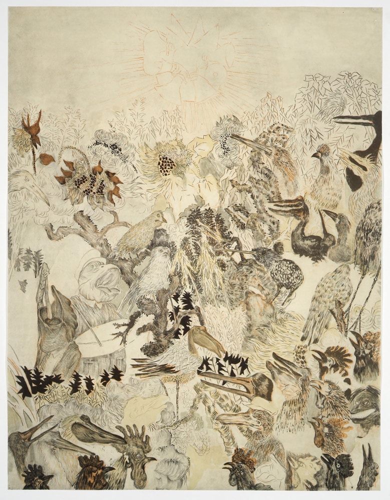 On the High Branches
Yun Fe-Ji, 2007

Offset lithograph
48 1/4&amp;quot;&amp;nbsp;x 37 1/4&amp;quot;
Edition of 40
$3500

INQUIRE