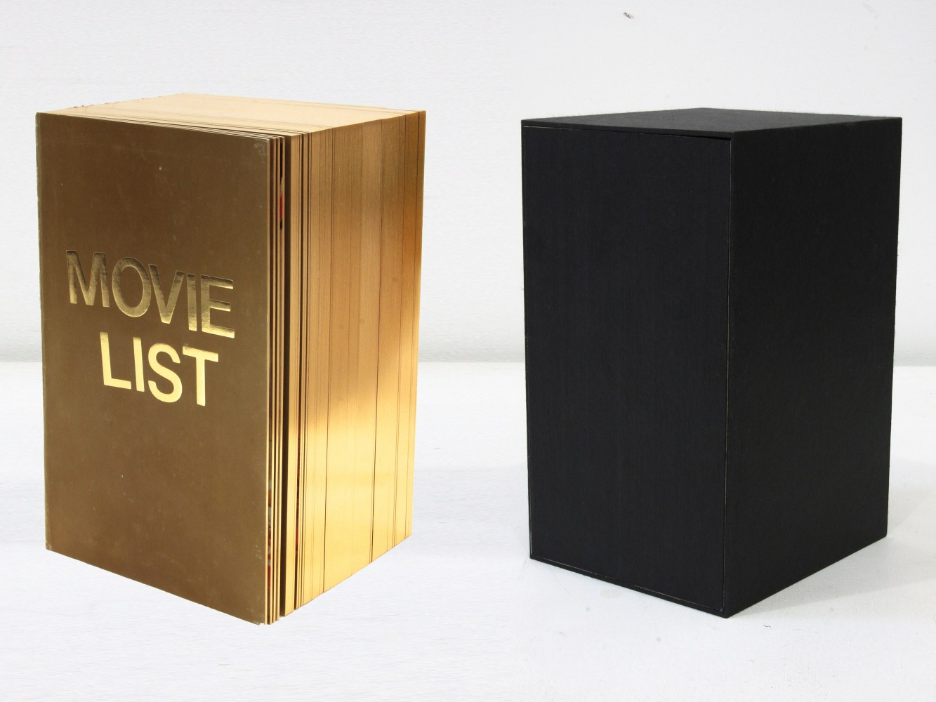Movie List
Dash Snow, 2011

170 pages, five-color offset; gilt stamping; gilt edges; handmade black Japanese Gampi paper spine; handmade black Japanese Gampi paper over board slipcase
Oversize 8vo. board-book (8 3/4&amp;quot; x 5 3/4&amp;quot; &amp;times; 5&amp;quot;)
Planned edition of 175 numbered copies, of which only 75 were realized
$1800

Printed and Published by PPP Editions

PURCHASE
&amp;nbsp;

&amp;nbsp;