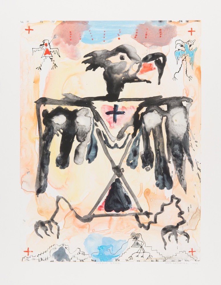 Pueblo Hawk
Brad Kahlhamer, 2019&amp;nbsp;

Watercolor monoprint&amp;nbsp;
Image size: 24&amp;rdquo; x 18&amp;rdquo;
Paper size: 28 &amp;frac14;&amp;rdquo; x 22&amp;rdquo;
Unique
$3000

Printed and Published by Highpoint Editions

INQUIRE

&amp;nbsp;