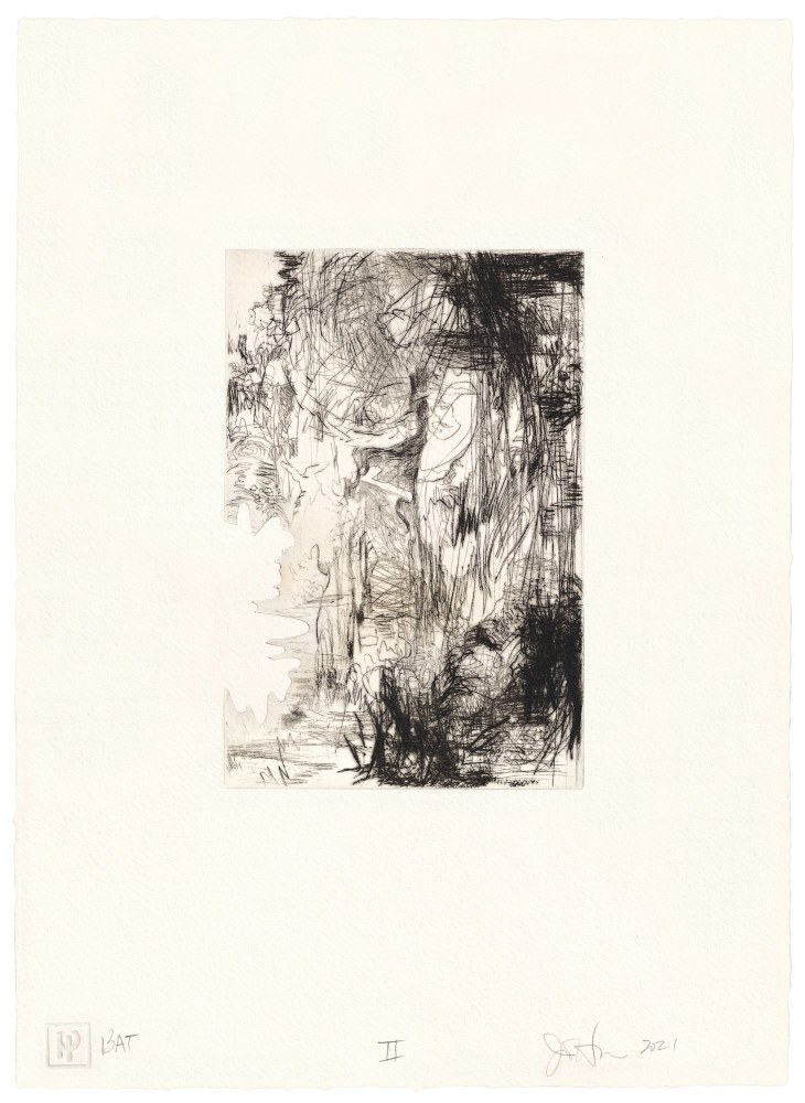 days: II&amp;nbsp;
Jim Hodges, 2021&amp;nbsp;

Drypoint, burnishing, cutting by jeweler&amp;#39;s saw
Image size: 4&amp;quot; x 6&amp;quot;
Paper size: 11 &amp;frac34;&amp;quot; x 8 &amp;frac12;&amp;quot;&amp;nbsp;
Edition of 28
$12,500 (Suite of four)&amp;nbsp;

Printed and Published by Highpoint Editions (Final color proofing and editioning completed by Harlan and Weaver)

INQUIRE