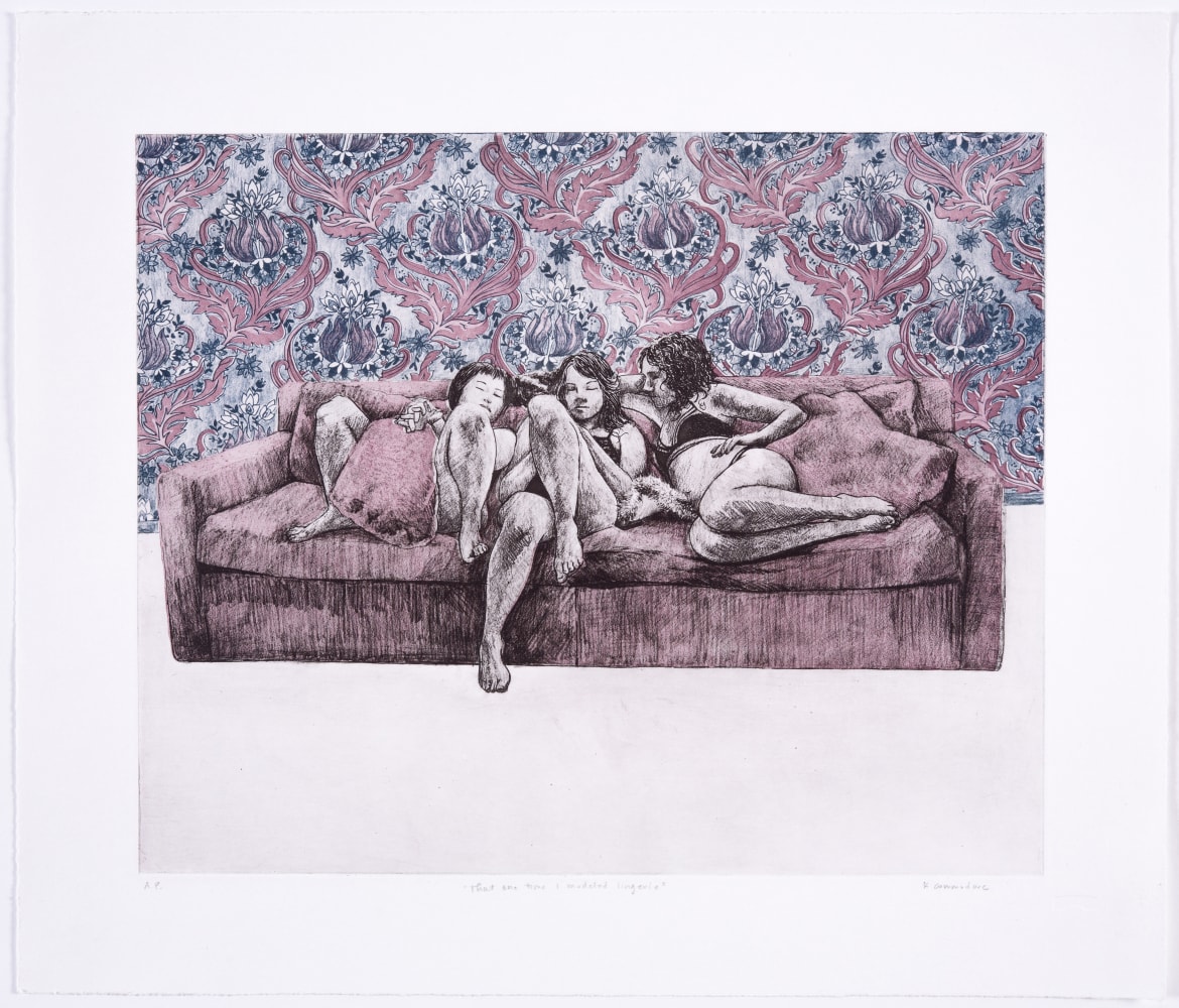 That One Time I Modeled Lingerie
Katie Commodore, 2017

Etching
Paper Dimension: 19.75&amp;quot; x 16.8&amp;quot;&amp;nbsp;
Plate Dimension: 15.6&amp;quot; x 12.75&amp;quot;&amp;nbsp;
Edition of 25
$1400

Printed and Published by Julia Samuels at Overpass Projects

PURCHASE

&amp;nbsp;