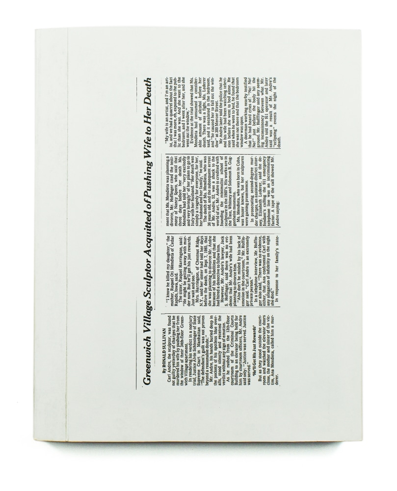 Ana and Carl and some other couples
Nicol&amp;aacute;s Guagnini &amp;amp; Leigh Ledare, 2014

256 pages printed on an Indigo digital press; bound without covers and printed on perforated paper; wrapped in a black glassine paper affixed with a wafer seal
4to. (12&amp;quot; x 9 1/2&amp;quot; x 1&amp;quot;)
Limited edition of 126 copies, signed and numbered in white marker by the artists
$500

Printed and Published by PPP Editions

PURCHASE
&amp;nbsp;