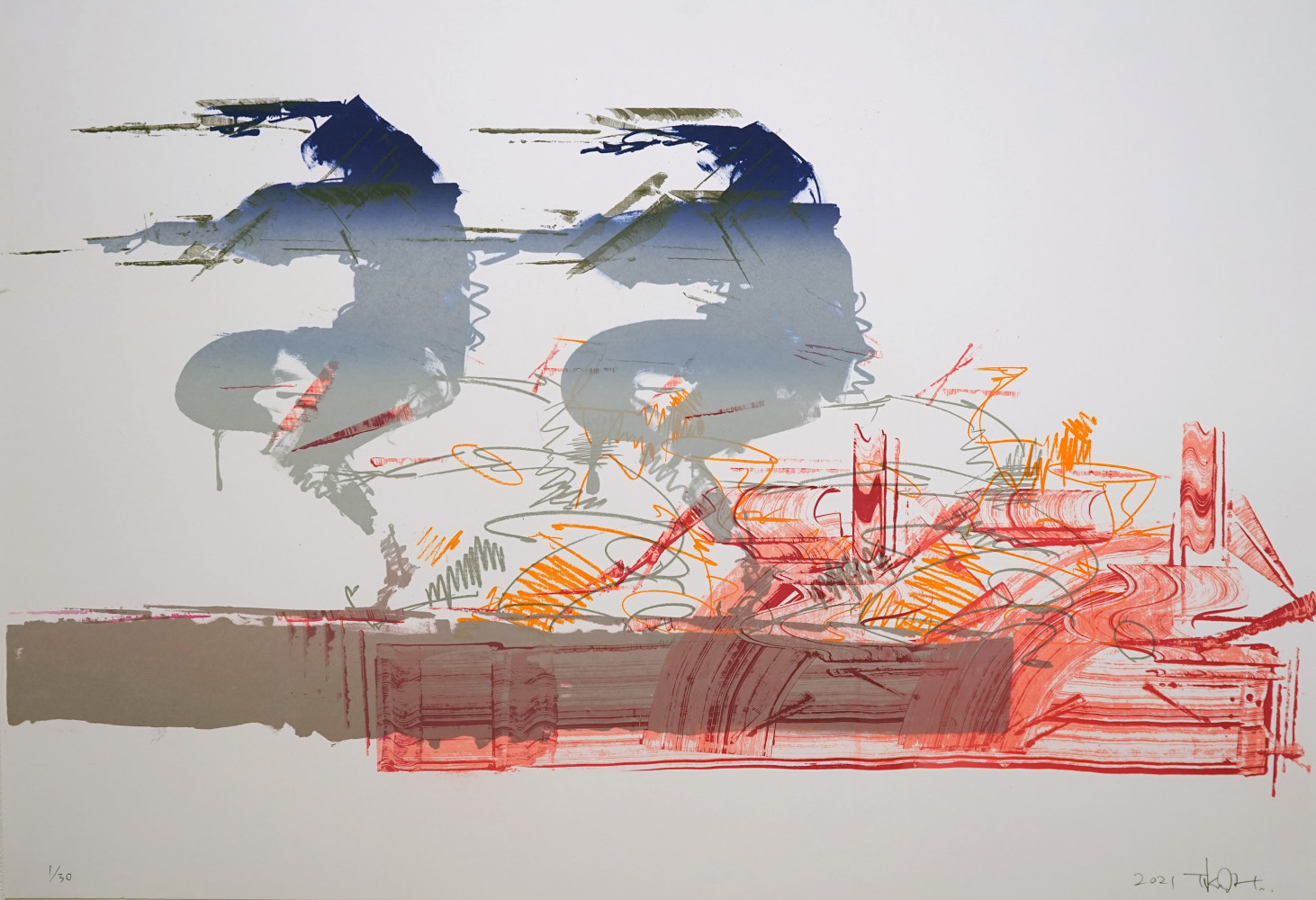 Movemen2&amp;nbsp;
Taku Obata, 2021

Lithograph
21.5&amp;quot; X 31&amp;quot;
Edition of&amp;nbsp;30

Printed and Published by Hitoshi Kido , KIDO Press,Inc.

INQUIRE