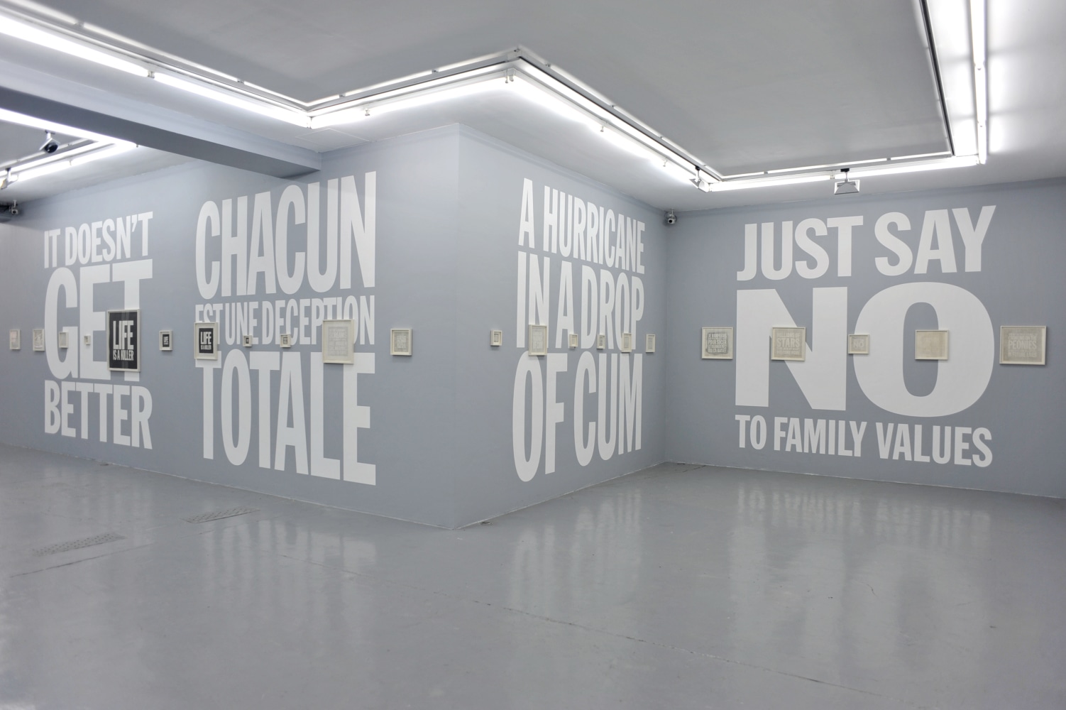 Installation view of Life is a Killer at Almine Rech, Paris, 2009