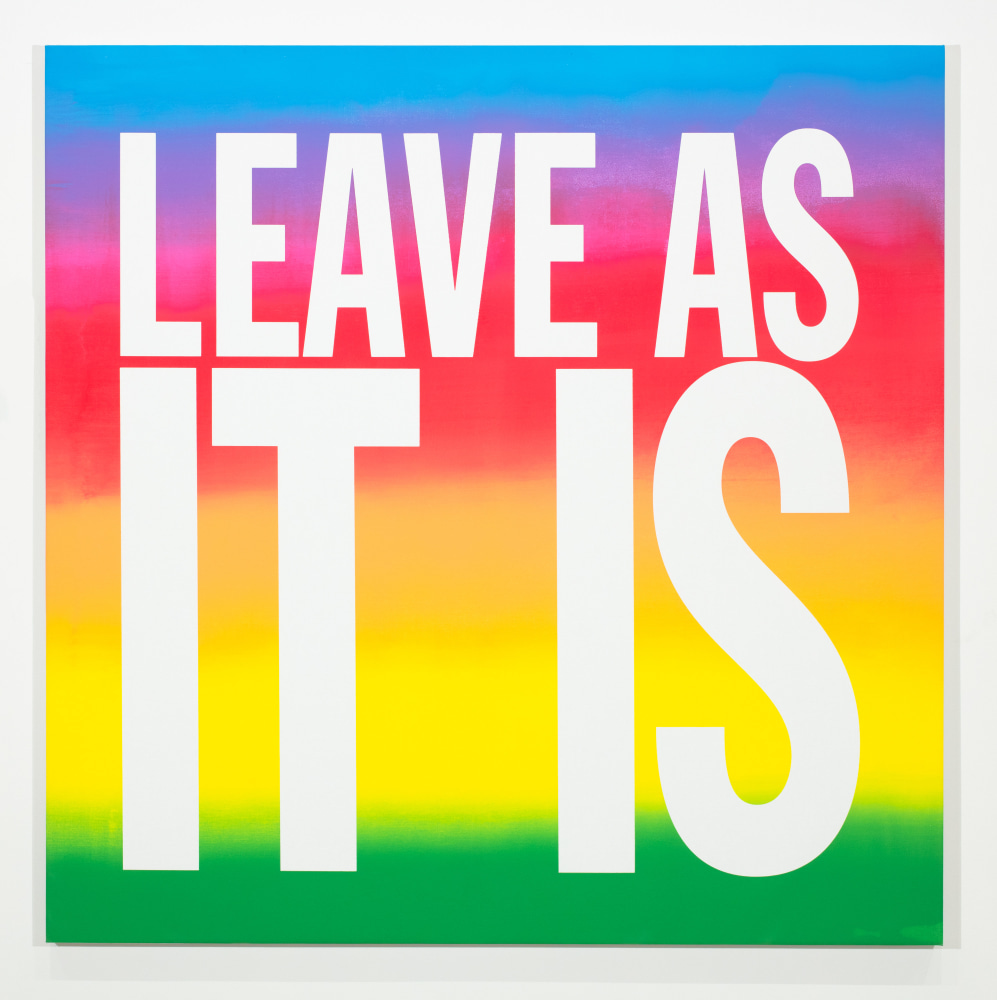 John Giorno, LEAVE AS IT IS, 2018