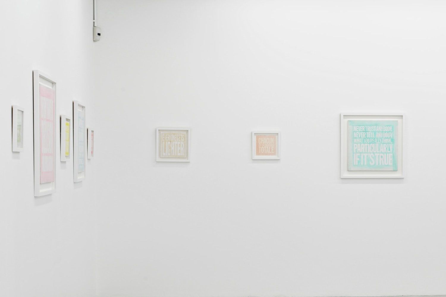 Installation view of&amp;nbsp;Eating the Sky&amp;nbsp;at Almine Rech Gallery, Brussels, 2010