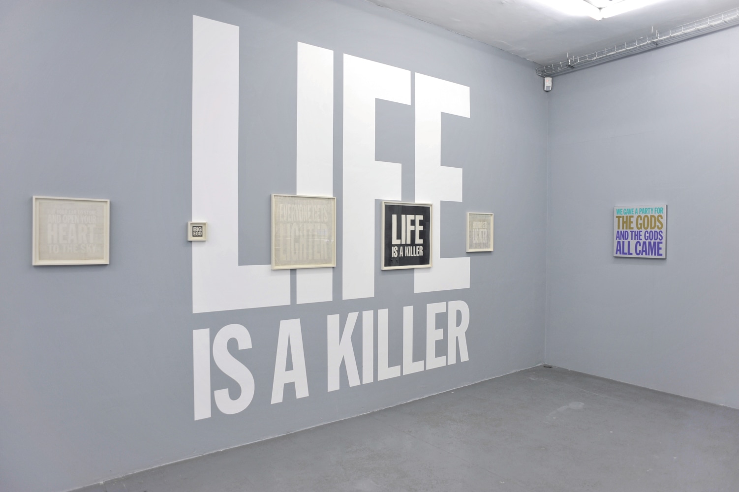 Installation view of&amp;nbsp;Life is a Killer&amp;nbsp;at Almine Rech, Paris, 2009