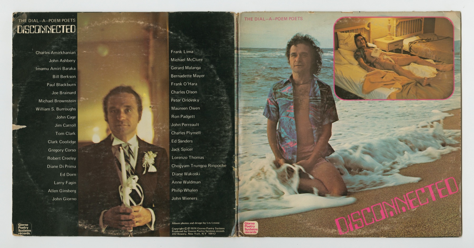 The Dial-A-Poem Poets: Disconnected (1974), front and back covers