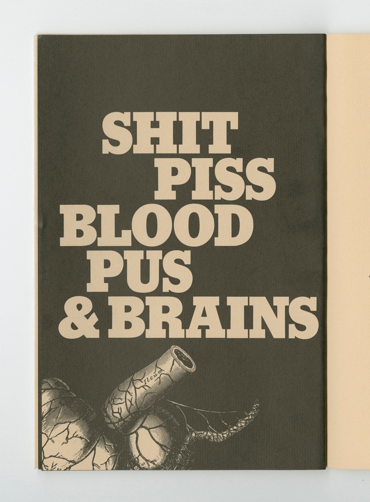 Shit, Piss, Blood, Pus, and Brains, 1977 (10) – Title Artwork