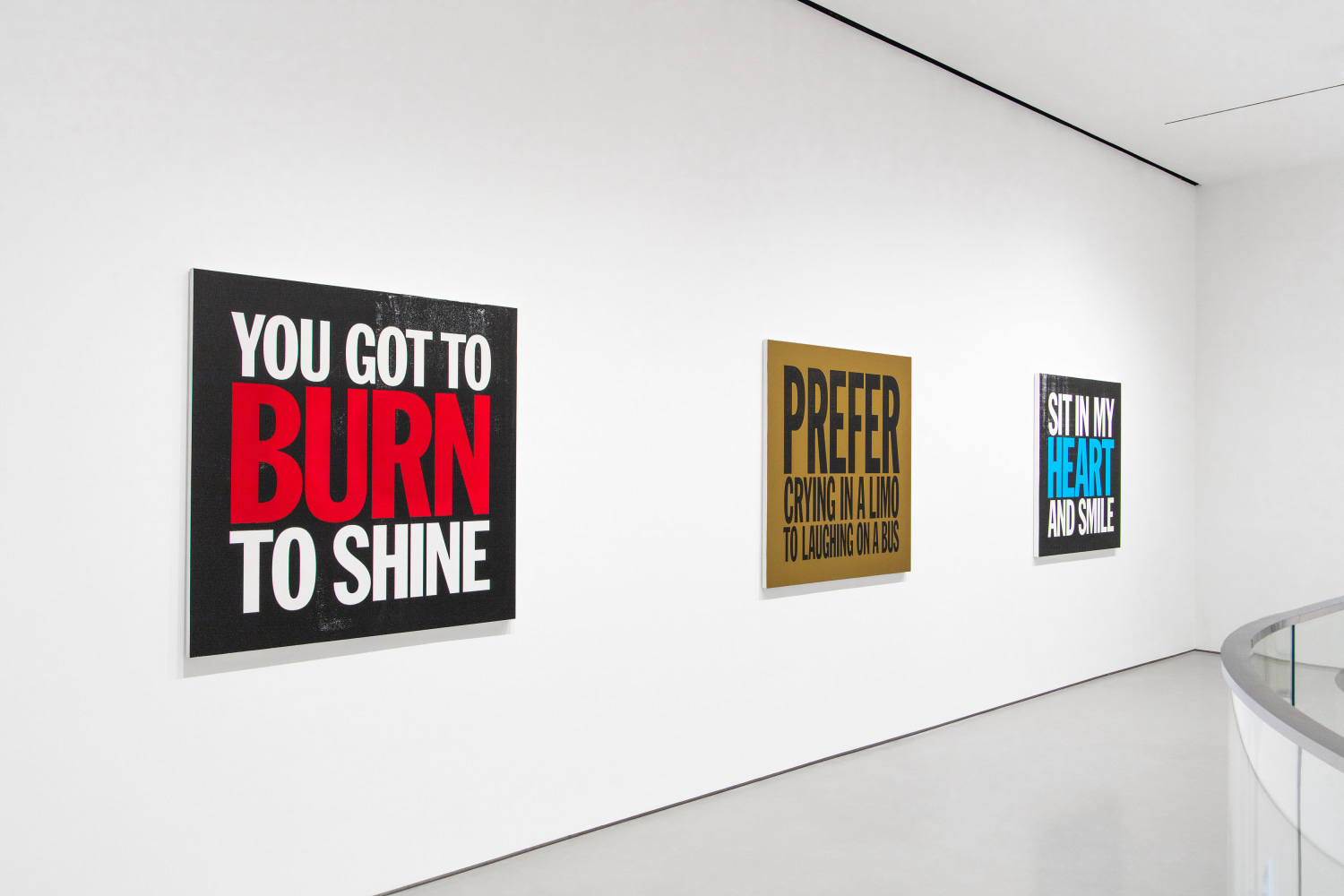 Installation view of&amp;nbsp;John Giorno&amp;nbsp;at Sperone Westwater. Image Courtesty of Sperone Westwater, New York.