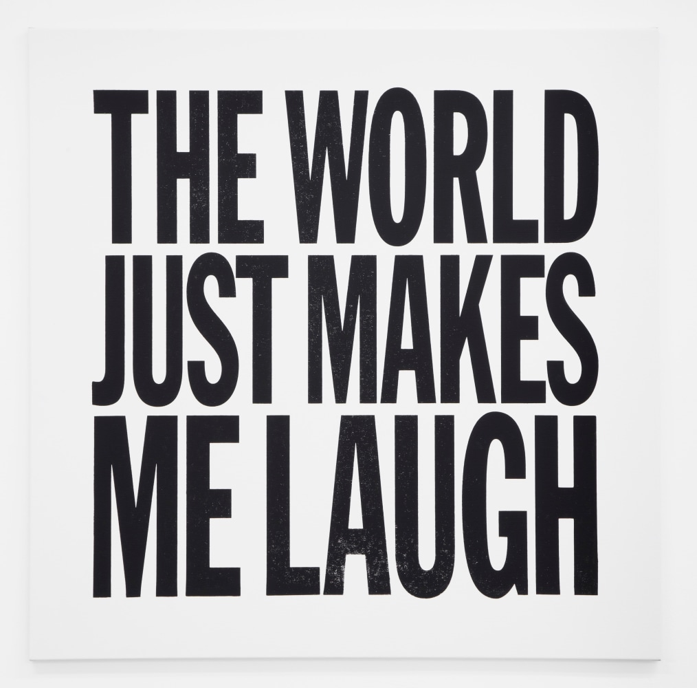 John Giorno, THE WORLD JUST MAKES ME LAUGH, 2012